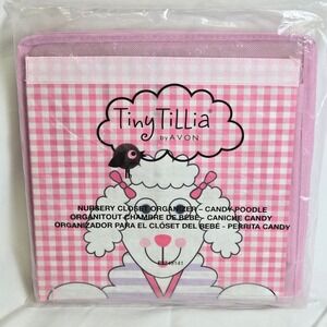 Avon Tiny Tillia Candy Poodle Hanging Nursery Closet Organizer Pink New